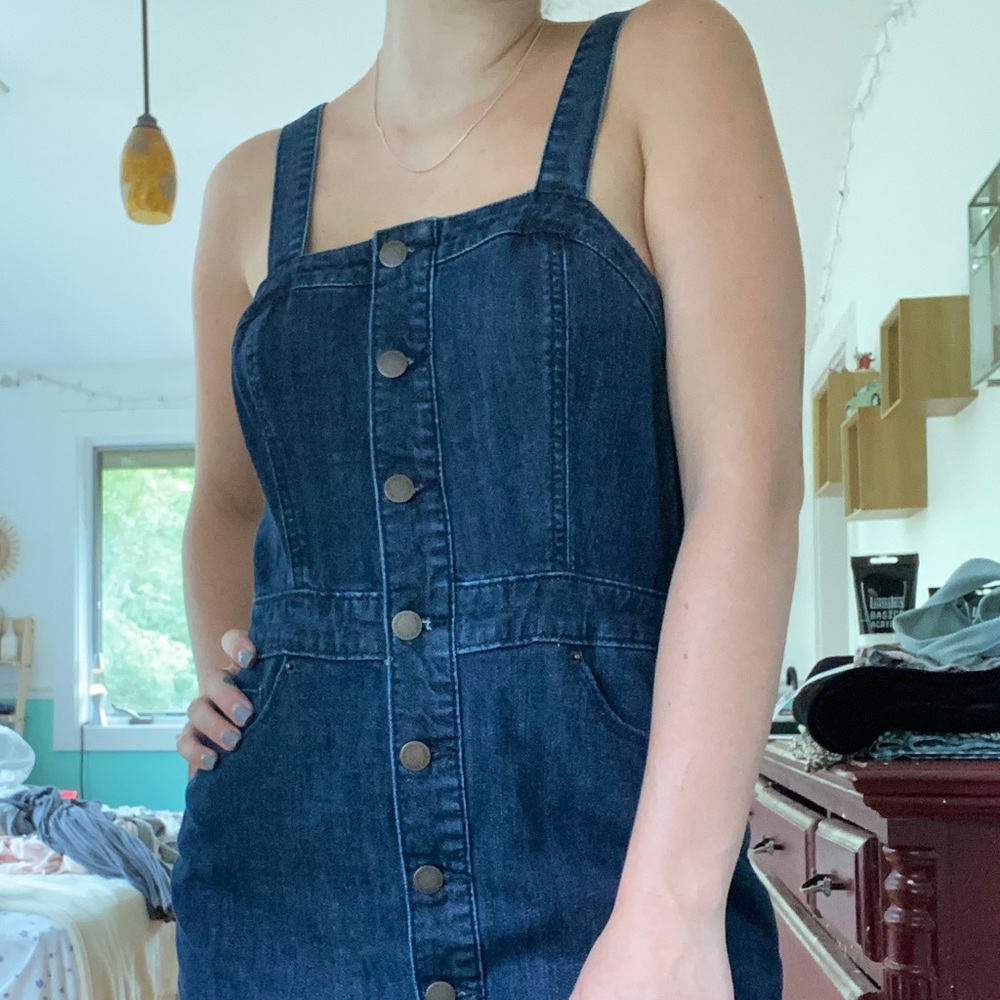 Universal threads denim button up dress!